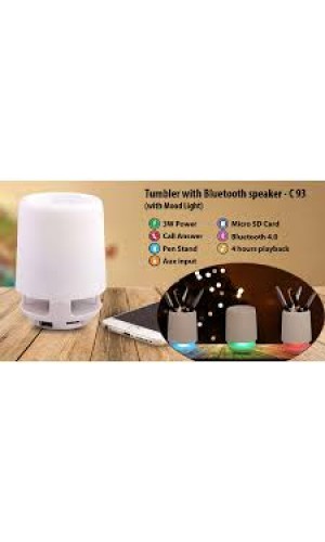 TUMBLER WITH BLUETOOTH SPEAKER AND MOOD LIGHT